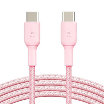 CAB004bt2MPK Braided C C 2.0 2 M Cable, Pink