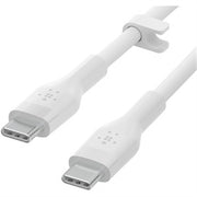 Belkin - BoostCharge Flex 9.8' 60W USB-C to USB-C Cable, White