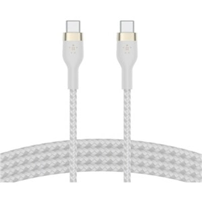 Belkin BoostCharge Pro Flex Braided USB-C to USB-C Charger Cable (2M/6.6FT)  USB-IF Fast Charging Cable for iPhone 16 Series  MacBook Pro  iPad Pro  G