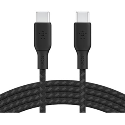 Belkin - BoostCharge 10' 100W Braided USB-C Cable, Black