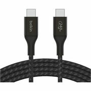 Belkin BoostCharge 240W USB-C to USB-C Cable, 3.3 Ft - Black