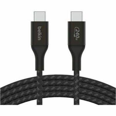 Belkin BoostCharge 240W USB-C to USB-C Cable, 3.3 Ft - Black