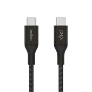 Belkin BoostCharge 240W USB-C to USB-C Cable, 6.6 Ft - Black