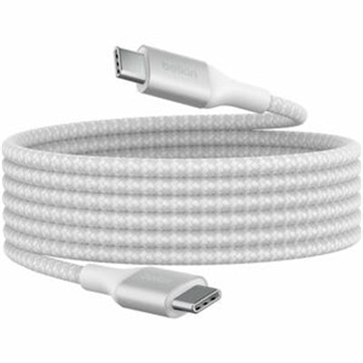 Belkin BoostCharge 240W USB-C to USB-C Cable, 6.6 Ft - White