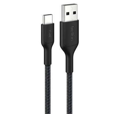 Belkin BoostCharge Pro Braided USB-a to USB-C 2.0 Cable (1M) - Black