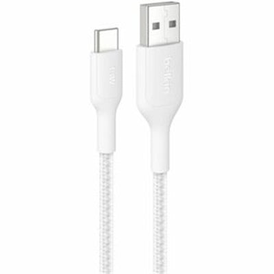 Belkin BoostCharge Braided USB-a to USB-C 2.0 Cable - 2m - White [CAB022fq2MWH]