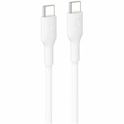 Belkin Eco USB-C to USB-C Cable 6.6ft, 60W - Soft, Braided, Flexible Fast Charging Cable, Type C Charger Cord for iPhone 17, iPhone 16, Galaxy S25, Pi