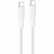 BoostCharge Pro USB-C to USB-C 240W 2.0 Braided PCR Cable 1M White
