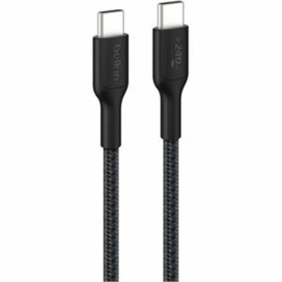 BoostCharge Pro USB-C to USB-C 240W 2.0 Braided PCR Cable 2M Black