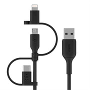 Belkin BOOST CHARGE USB Cable 1 M USB a USB C/Micro-USB B/Lightning Black