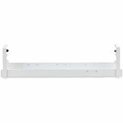 StarTech.com Under Desk Cable Management Tray Length Adjustable Cable Organizer Clamp-on Installation No Drilling Required Power Bar Holder White