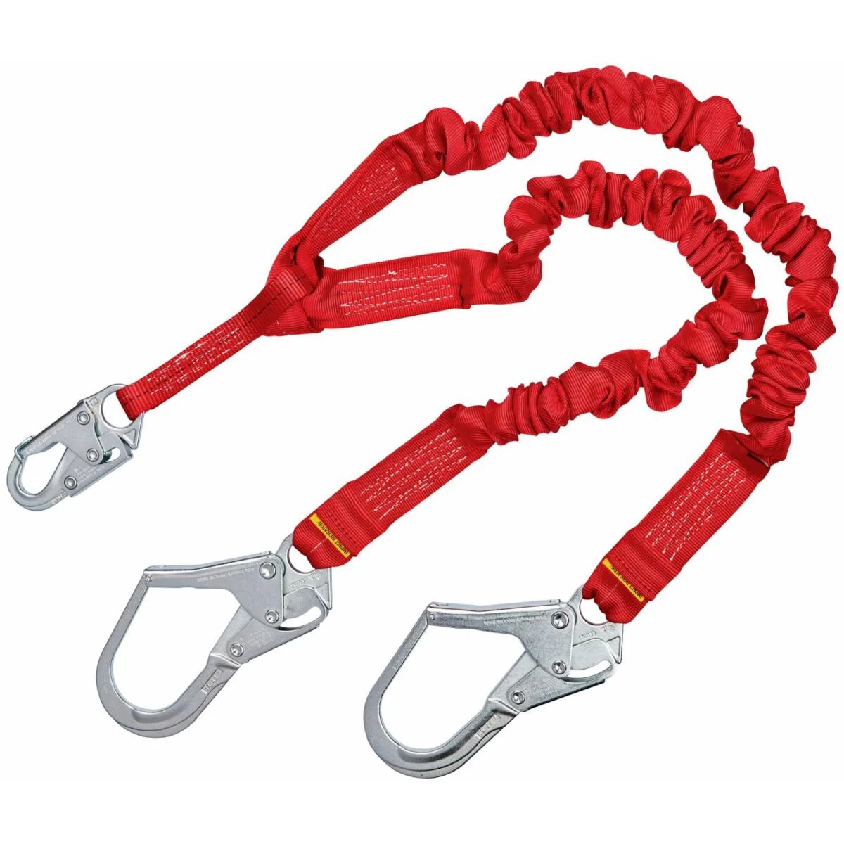 Protecta (Capital Safety) Protecta PRO-Stretch Internal S/A 100% Tie-Off Lanyard 6ft with 2 1/4" Rebar Hook on leg ends