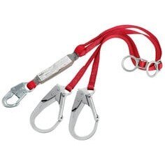 Double-Leg 100% Tie-Off Shock-Absorbing Lanyard, 6 Ft