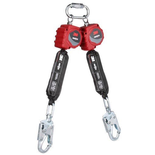 3M™ Protecta® Twin-Leg Self-Retracting Lifeline 3100511, Web, Swivel Snap Hooks, 6 ft