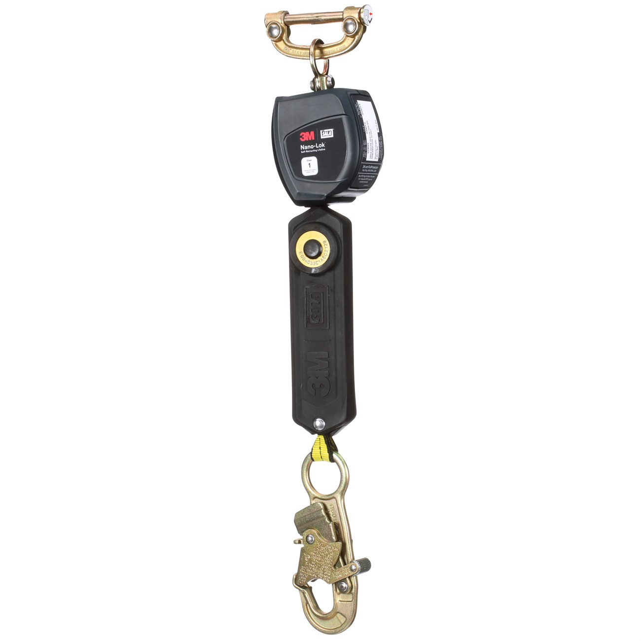 3M™ DBI-SALA® Nano-Lok™ Personal Self Retracting Lifeline, Web Steel Snap Hook, 3100526, 6 ft., Class 1, ANSI