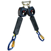 3M™ DBI-SALA® Nano-Lok™ Personal Twin-Leg Self Retracting Lifeline, Web Aluminum Carabiner, 3100546, 6 ft., Class 1, ANSI