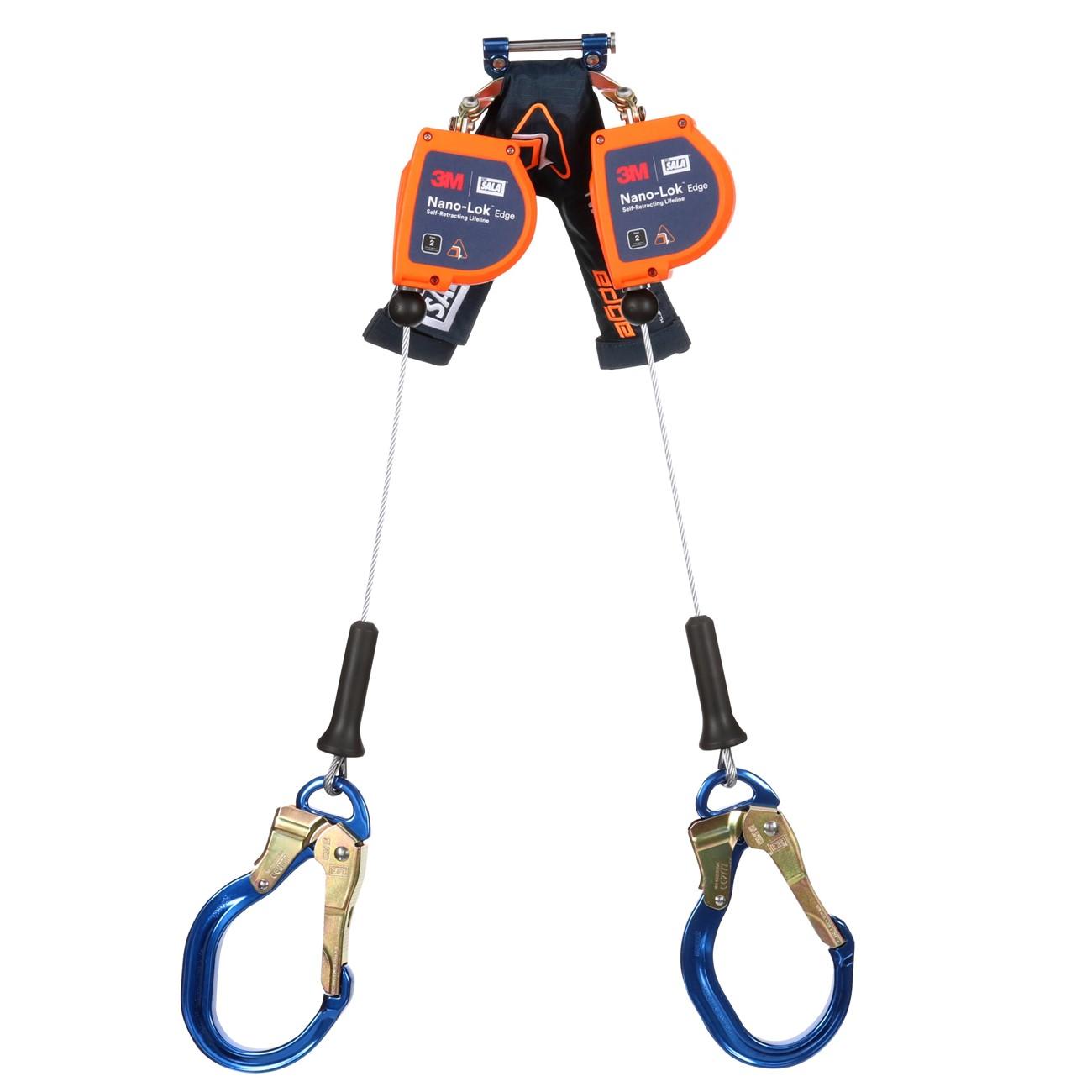 3M DBI-SALA Nano-Lok Edge Twin-Leg Personal Self Retracting Lifeline Cable