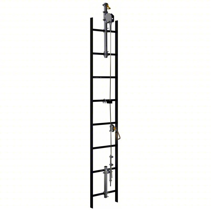 3M™ DBI-SALA® Lad-Saf™ Cable Vertical Safety System Bracketry, 4 User, Galvanized Steel, 1/case