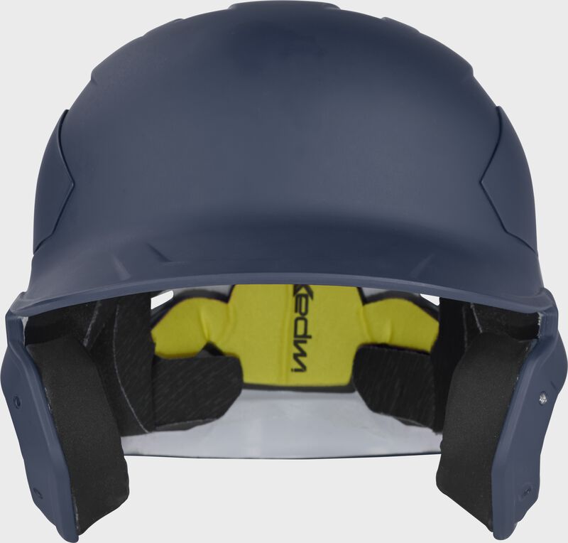 Rawlings Mach Carbon Adult 1-Tone Baseball Helmet - Large - Navy