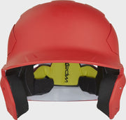 Rawlings Mach Carbon Adult 1-Tone Baseball Helmet - Medium - Scarlet
