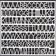 MasterVision 3/4" White Plastic Set of Letters, Numbers & Symbols