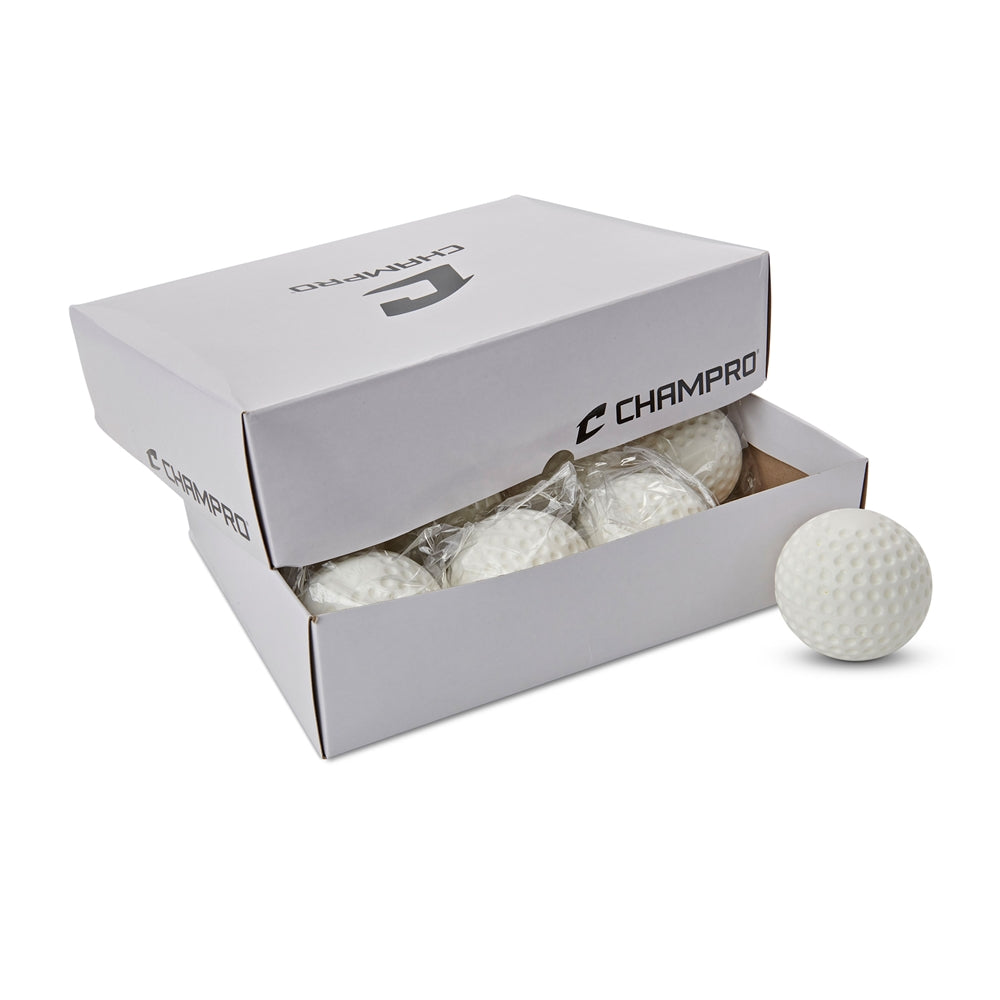 Dimple Molded Baseball-White