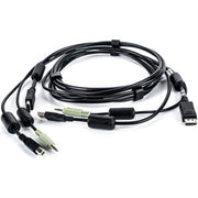 Liebert - Keyboard / Video / Mouse / Audio Cable - USB  Stereo Mini Jack  Displayport to Stereo Mini Jack  Type B  Displayport - 6 Ft - for Cybex Sc84