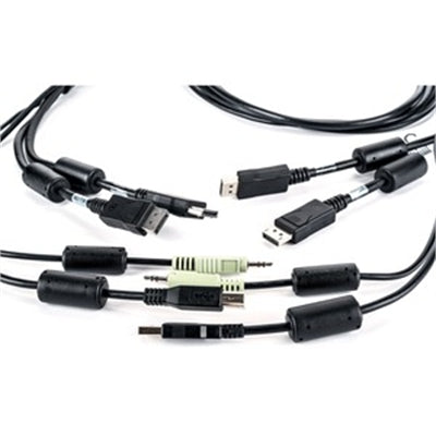 6ft Cable Assy 2-displayport/1-USB/1-audio