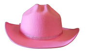 Jr. Cowboy Hat With Rodeo Texas Shape Logo, Pink, Sparkle Ribbon And Bandanna
