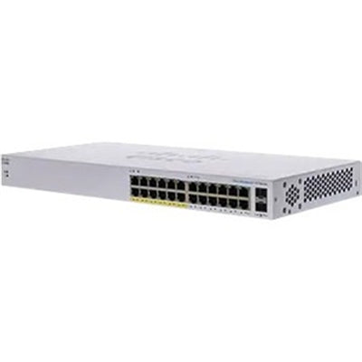 Cisco Consumer Products - Cisco 110 CBS110-24PP Ethernet Switch - 24 Ports - 2 Layer Supported - Modular - 2 SFP Slots - 17.29 W Power Consumption - U