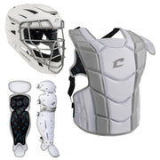 Optimus Pro Fastpitch Catcher's Kit - White, Varsity