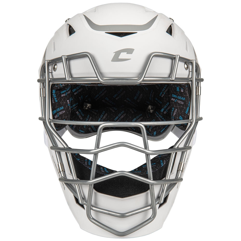 Optimus Pro Fastpitch Catcher's Kit - White, Junior Varsity