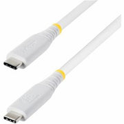 StarTech 3ft (91cm) USB4 Cable, 40Gbps, USB-IF Certified USB-C Cable, 240W, 8K 60Hz/4K 240Hz DP2.1, Thunderbolt 4 Compatible, White