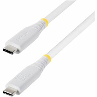 StarTech 3ft (91cm) USB4 Cable, 40Gbps, USB-IF Certified USB-C Cable, 240W, 8K 60Hz/4K 240Hz DP2.1, Thunderbolt 4 Compatible, White