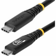 StarTech 6ft (1.8m) USB4 Cable, 20Gbps, USB-IF Certified USB-C Cable, 240W PD EPR, 4K 120Hz DP 2.1, TPE Jacket, Black USB-C Cord