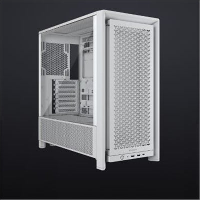 CORSAIR - Frame 4000D White Steel / Tempered Glass ATX Mid Tower Computer Case - White