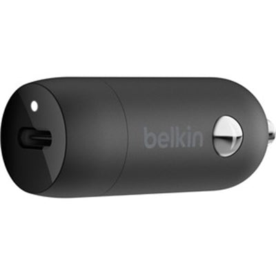Belkin 30W Car Charger USB-C Port - Black