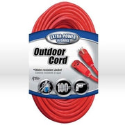 Extension Cord, 14/3 SJTW Red Ext Cord