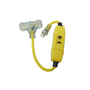 Extension Cord, 12/3 GFCI Power Plug with Tri-Source (15A Relay)