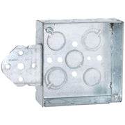 Southwire B Bracket Mount 4 In. x 4 In. Square Box with Off-Center Knockouts