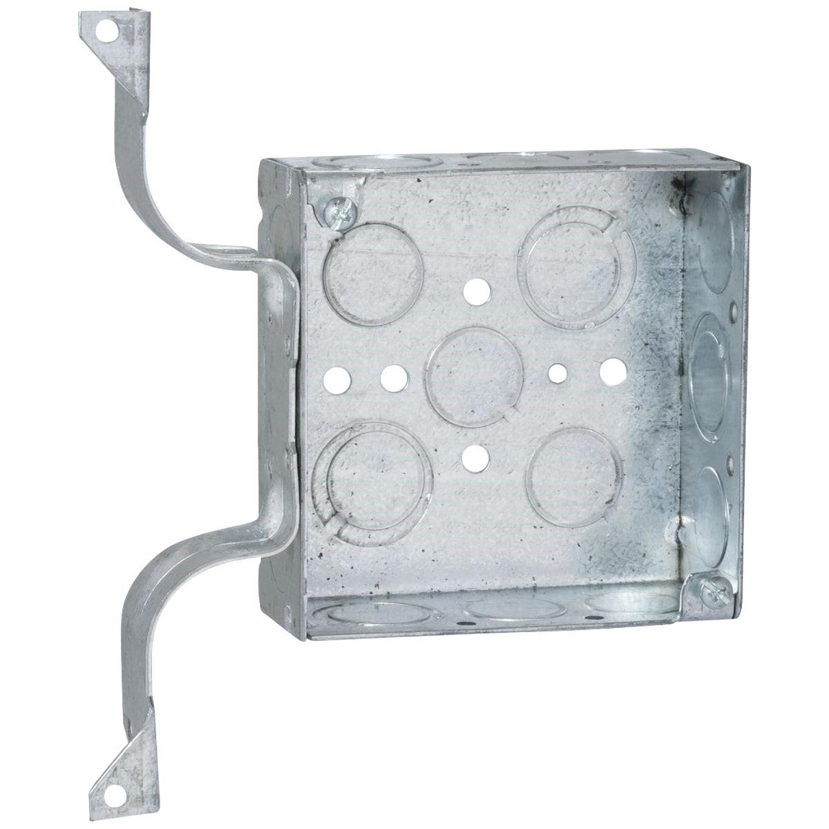 Southwire W Bracket Mount 4 In. x 4 In. Square Box with Off-Center Knockouts