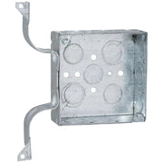Southwire W Bracket Mount 4 In. x 4 In. Square Box with Off-Center Knockouts