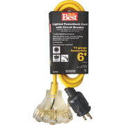 6 Ft. 14/3 Circuit Breaker Protected Extension Cord