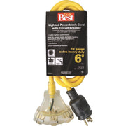 6 Ft. 12/3 Circuit Breaker Protected Extension Cord