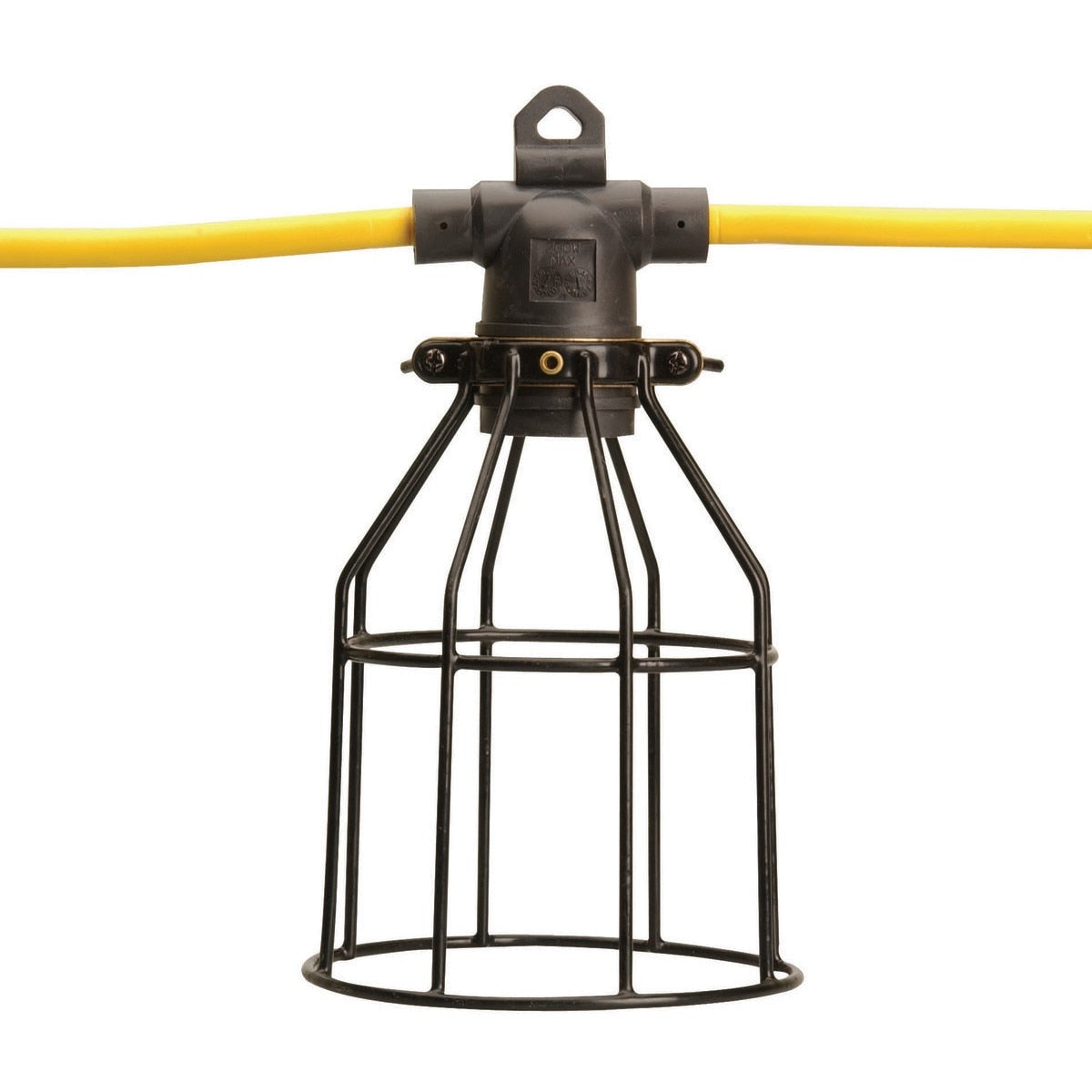 String Lights w/Metal Cage, 120V, 50', 12/3 SJTW