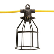 String Lights w/Metal Cage, 120V, 50', 12/3 SJTW