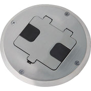 Southwire Nickel 5.6 In. x 5.9 In. Floor Box Outlet Kit
