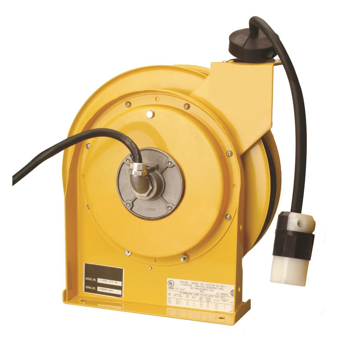 Coleman Cable 45' Heavy-Duty Retractable Electrical Light/Power Cord Reel