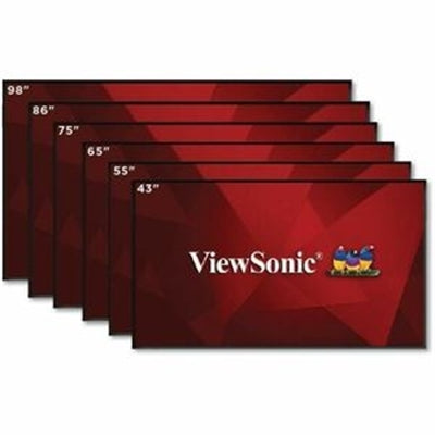 ViewSonic CDE43G3 43 Inch 4K UHD OS-Free Commercial Display with 500-nit Brightness, 1200:1 Contrast Ratio, 10W Dual Speakers, HDMI, USB C, VGA, and USB Inputs