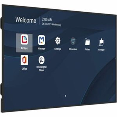 ViewSonic CDE9831 98 Inch 4K UHD Commercial Display with 500-nit Brightness, 5000:1 Contrast Ratio, OPS Slot, 8GB RAM, 32GB Storage, 16W Dual Speakers, Wifi Slot, HDMI, USB A, and USB C Inputs